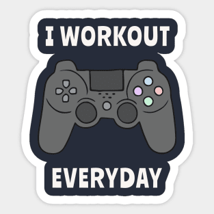 I Workout Everyday Sticker